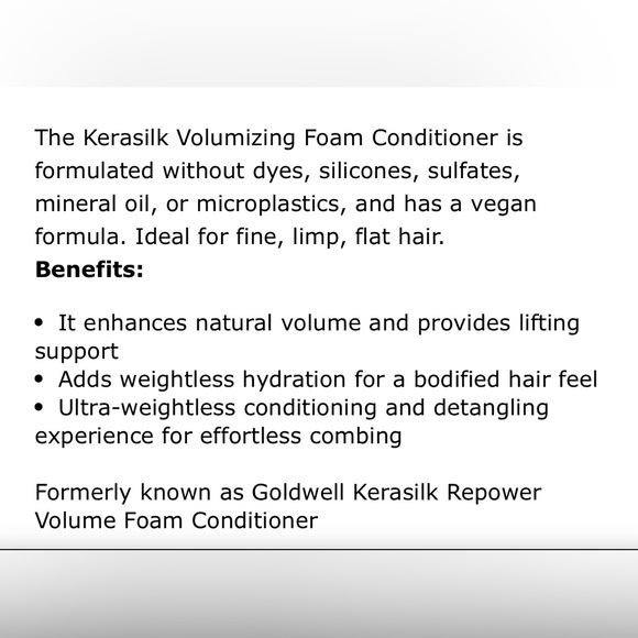 Kerasilk Volumizing Foam Conditioner- New - Picture 5 of 5